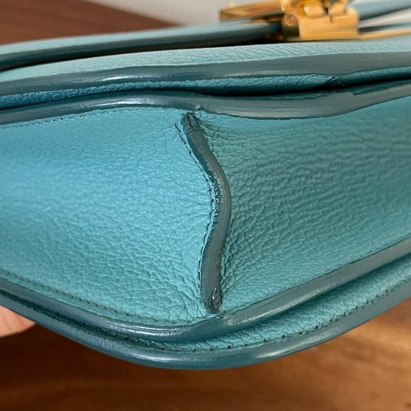 Celine Medium Classic Box in Antarctic Goat - Picture 6 of 16